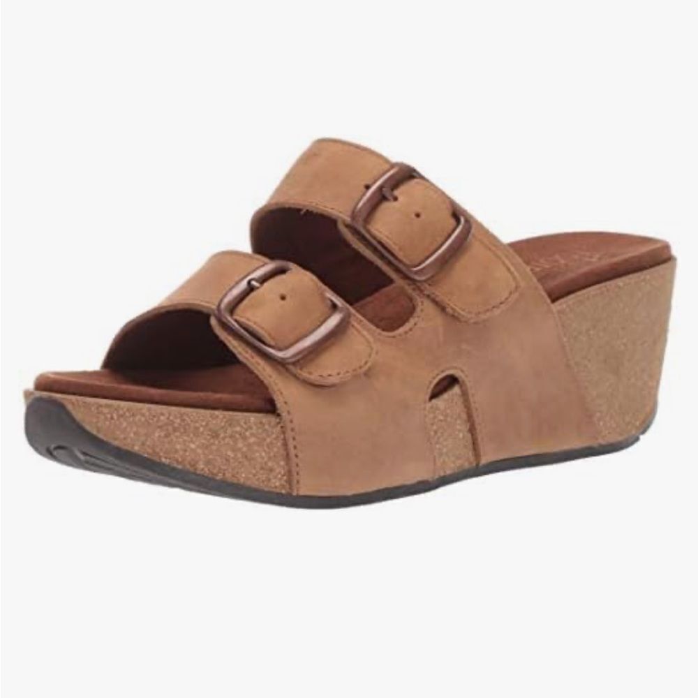 White Mountain Footbeds Wedge Sandals Chandler 10M